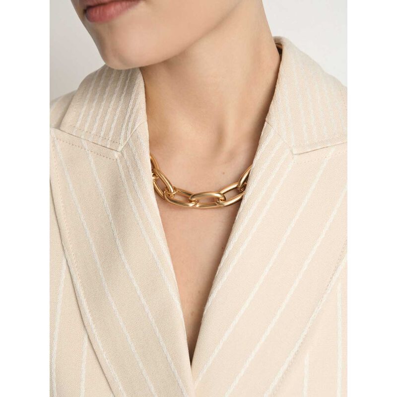 Veronika Maine Embroidered Stripe Cropped Blazer image number 2